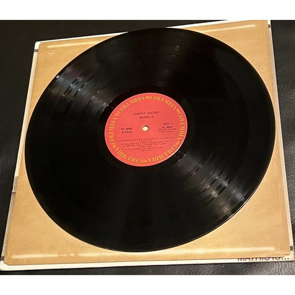 Johnny Mathis Mathis Is 12” Vinyl Record Album LP 1977 PC 34441 AL 34441 - Picture 4 of 7